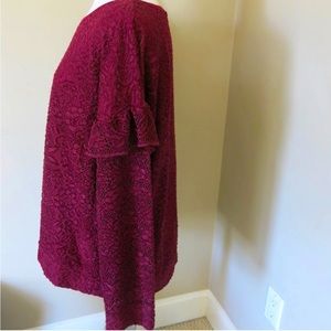 JUICY COUTURE Top Lace Overlay Long Sleeve  XXL